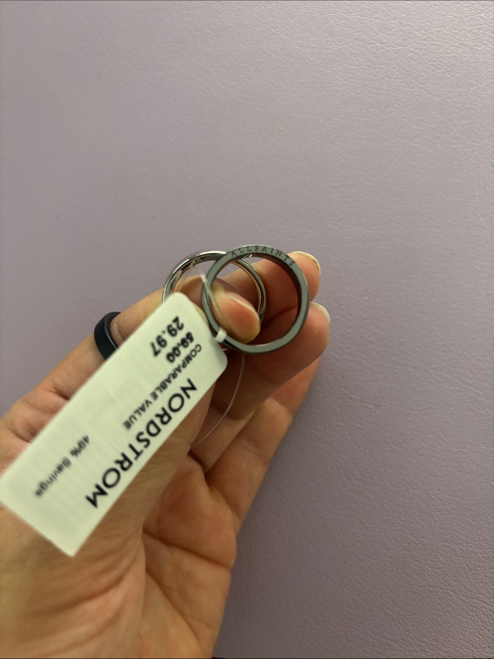 NWT Allsaints Stackable Rings - Picture 4 of 5